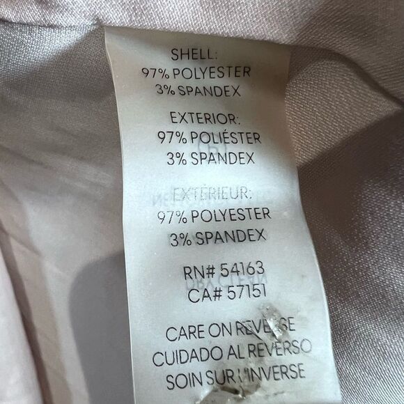 Calvin Klein pleated blush split flutter sleeve blouse top size medium - Picture 6 of 6